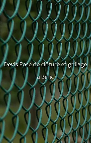Devis Pose de clôture et grillage a Binic