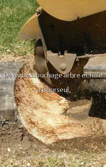 Devis Dessouchage arbre et haie a Bourseul