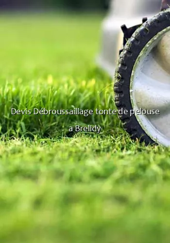 Devis Débroussaillage tonte de pelouse a Brelidy