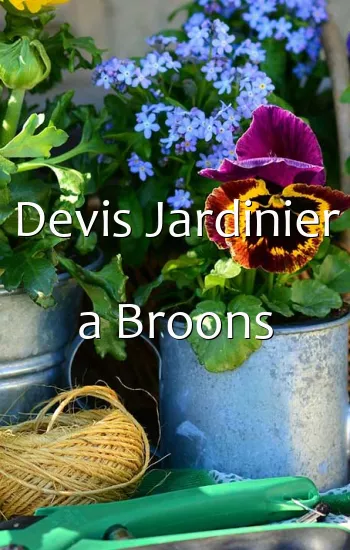 Devis Jardinier a Broons