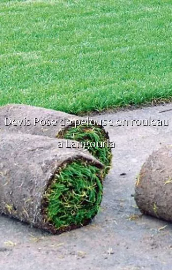 Devis Pose de pelouse en rouleau a Langourla