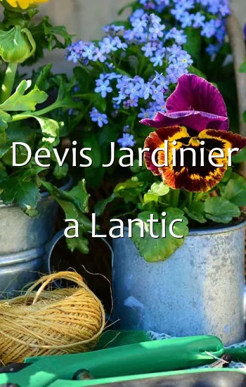 Devis Jardinier a Lantic
