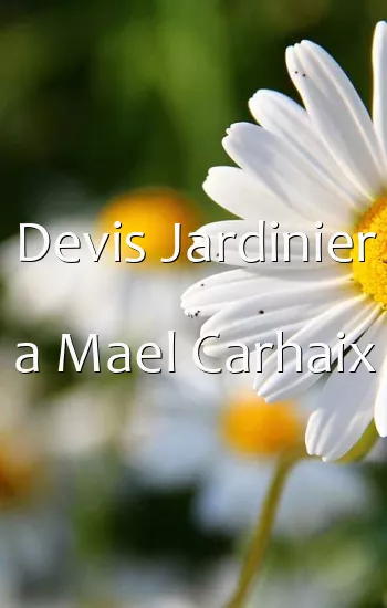 Devis Jardinier a Mael Carhaix