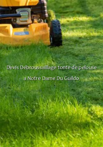 Devis Débroussaillage tonte de pelouse a Notre Dame Du Guildo