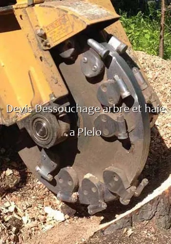 Devis Dessouchage arbre et haie a Plelo