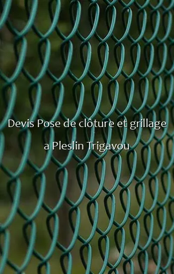 Devis Pose de clôture et grillage a Pleslin Trigavou