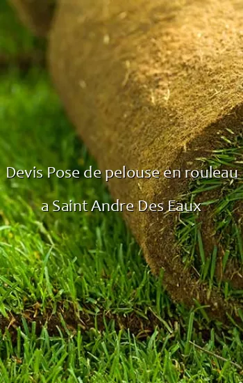 Devis Pose de pelouse en rouleau a Saint Andre Des Eaux