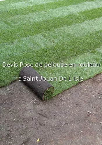 Devis Pose de pelouse en rouleau a Saint Jouan De L Isle