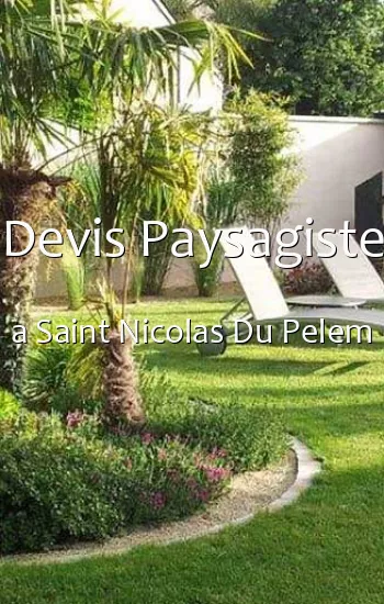 Devis Paysagiste a Saint Nicolas Du Pelem