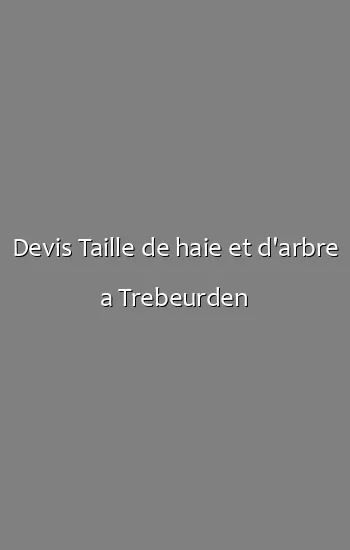 Devis Taille de haie et d'arbre a Trebeurden