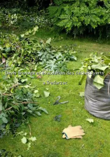 Devis Broyage et évacuation des déchets verts  a Tredarzec
