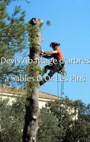 Devis Abattage d'arbres a Sables D Or Les Pins