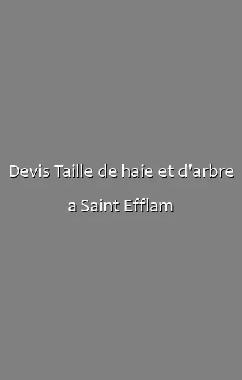 Devis Taille de haie et d'arbre a Saint Efflam